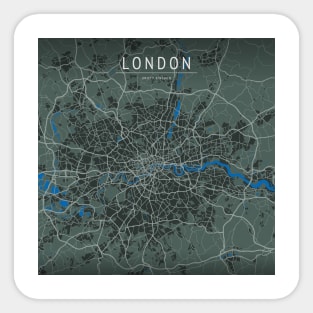 LONDON UK MAP Sticker